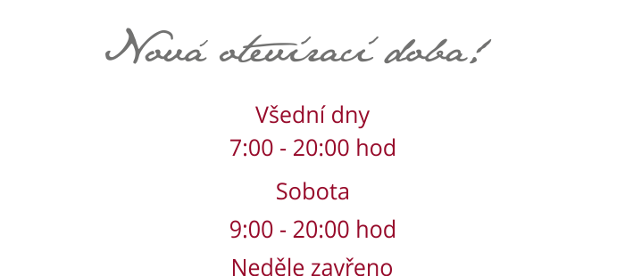 delart nová otevírací doba